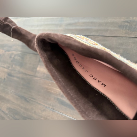 Marc Jacobs Women Mid Calf Wedge Suede Boots Size 38 US 7.5 Includes Tassels - Picture 4 of 4